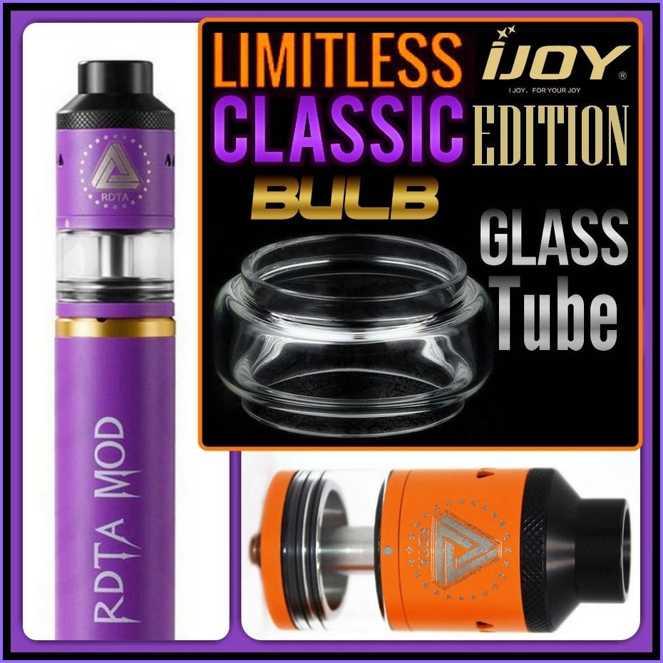 

IJOY Limitless RDTA Classic Edition Bulb Glass Tube. Колба для увеличения объема бака.