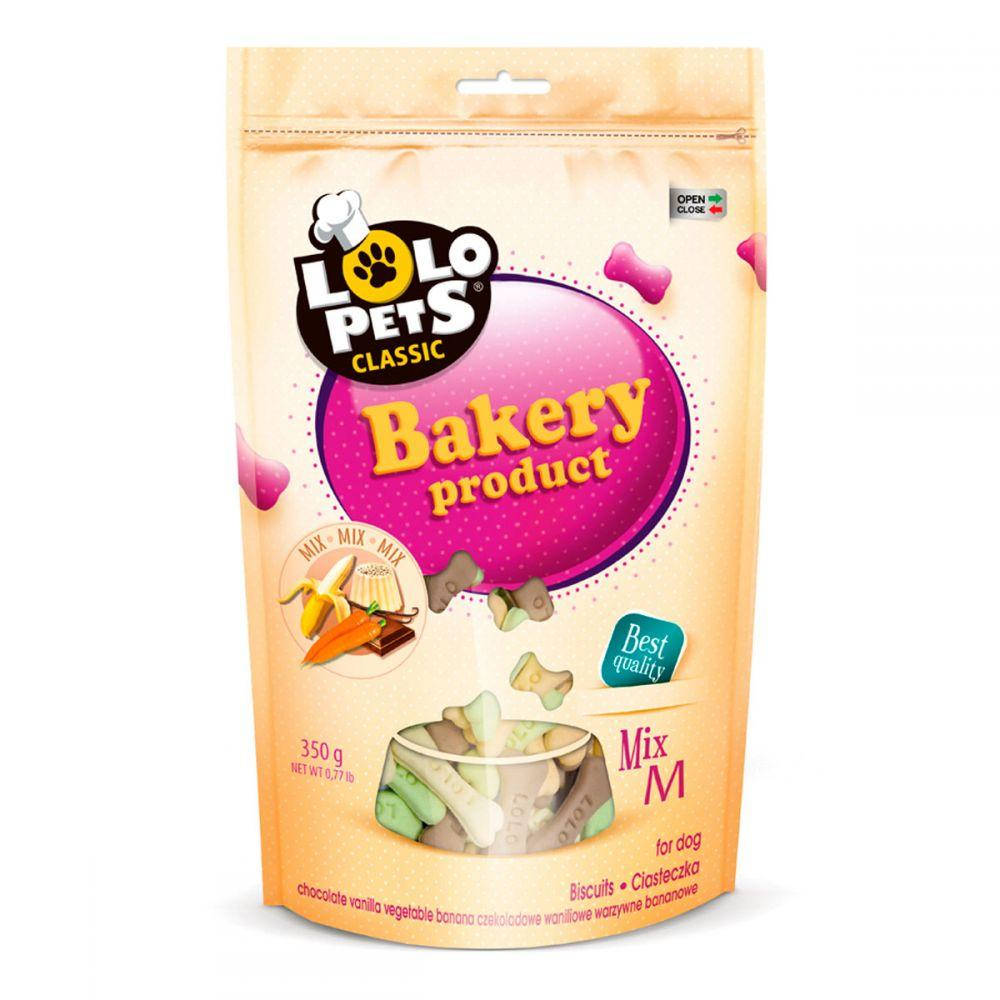 

Lolo Pets Печенье для собак в виде косточек MIX М, 350 г.