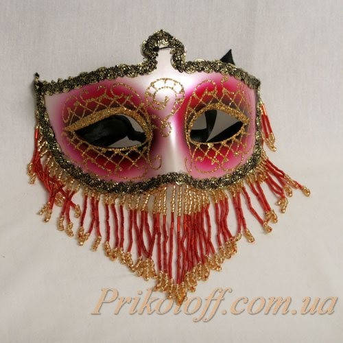 

Маска карнавальная с бисером