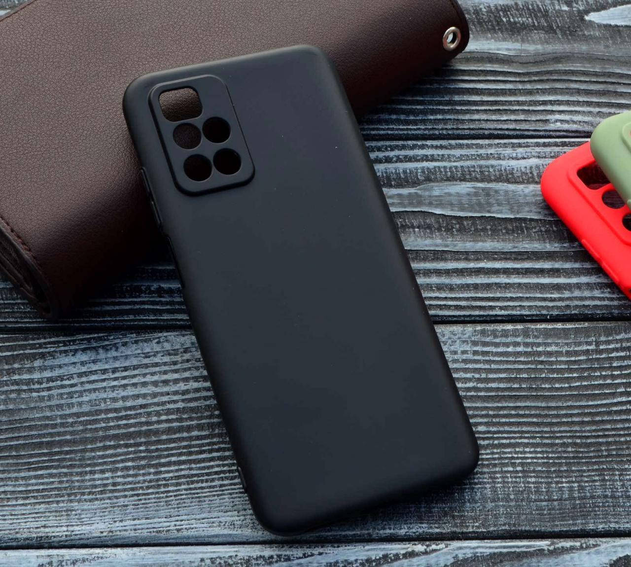 

Матовый силиконовый чехол для Xiaomi Redmi 10 Черный