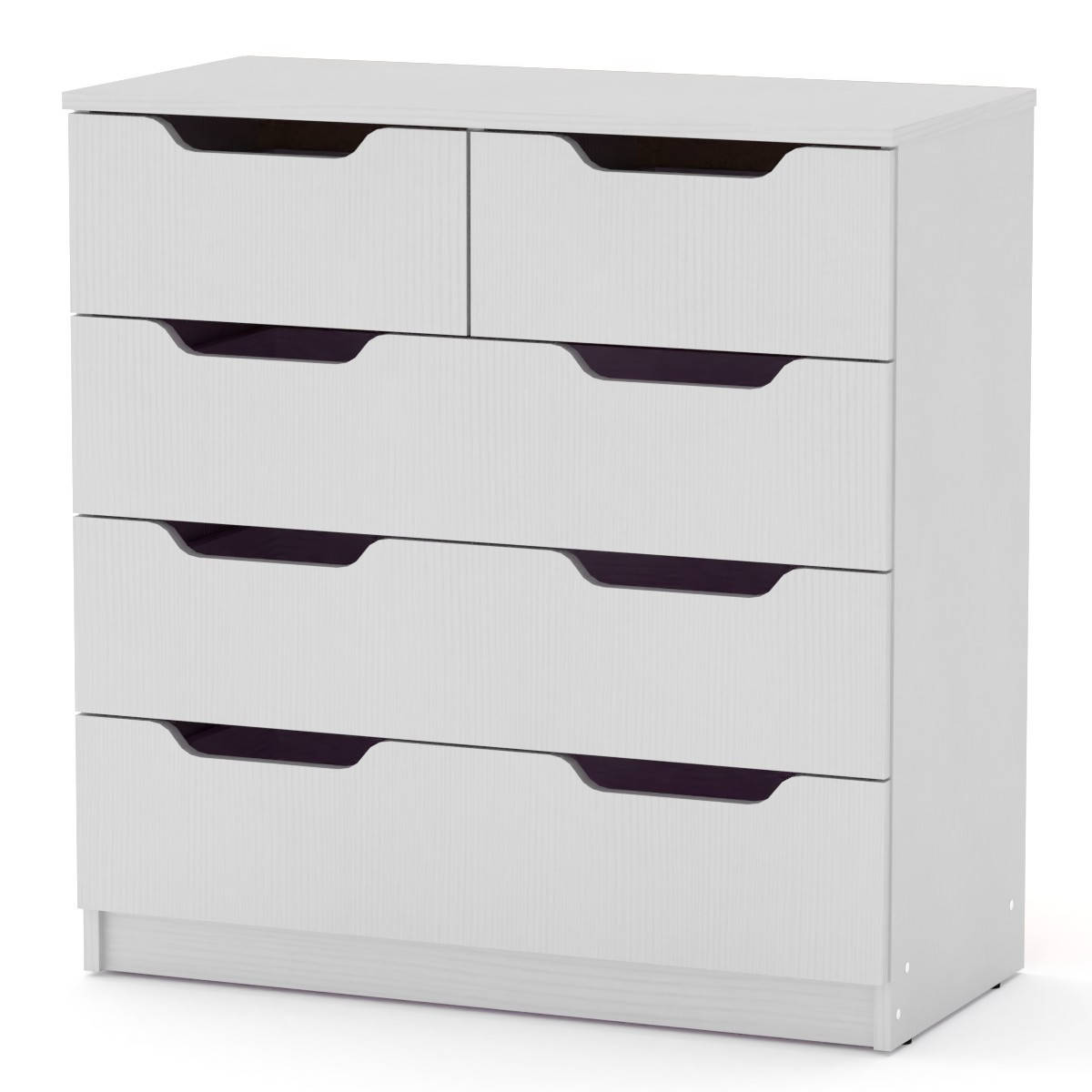 

Комод для вещей Компанит 2+3М белый