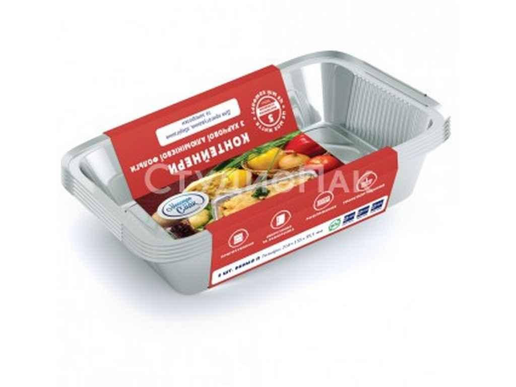 

Набор контейнеров из пищевой фольги (5 * 960 мл) с кр. ТМ МАЭСТРО СМАК