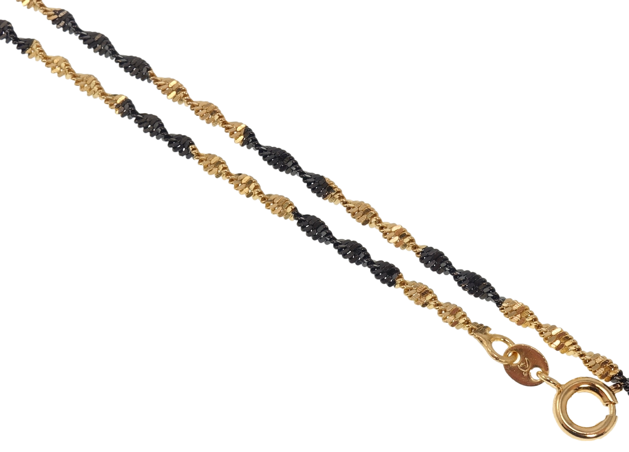 

Цепочка Xuping Позолота 18K + Позолота black "Плетение Супердиск" длина 46см х 2мм