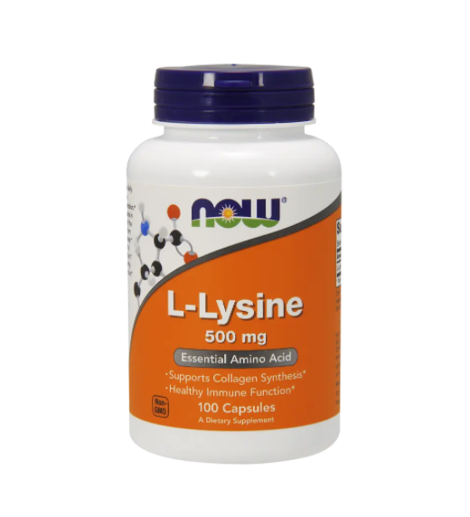 

Лизин, L-Lysine, Now Foods, 500 мг, 100 капсул (NOW-00110)