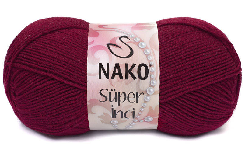 

Nako Super Inci темный красный № 3630