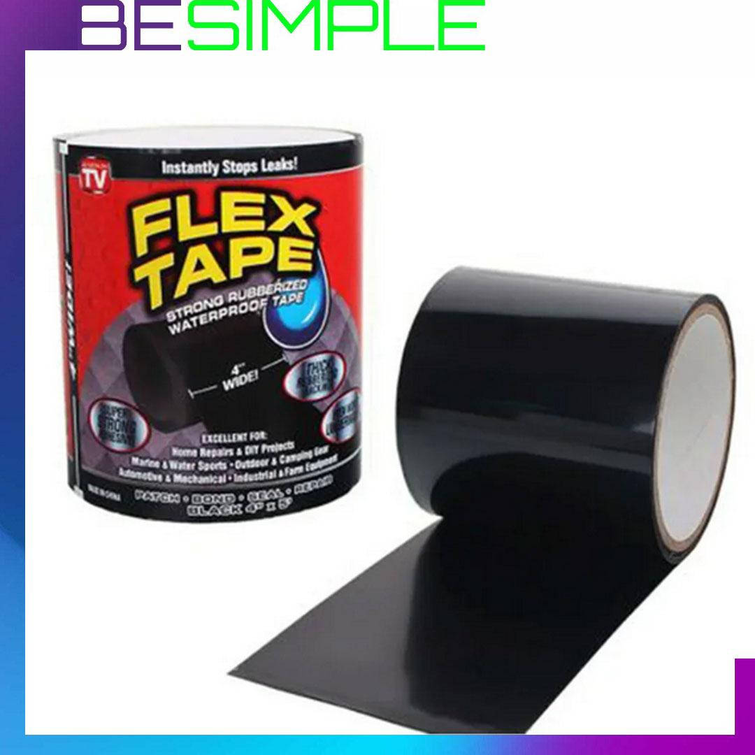 

Сверхпрочная скотч-лента Flex Tape 10 см! Лучший подарочек, Черный