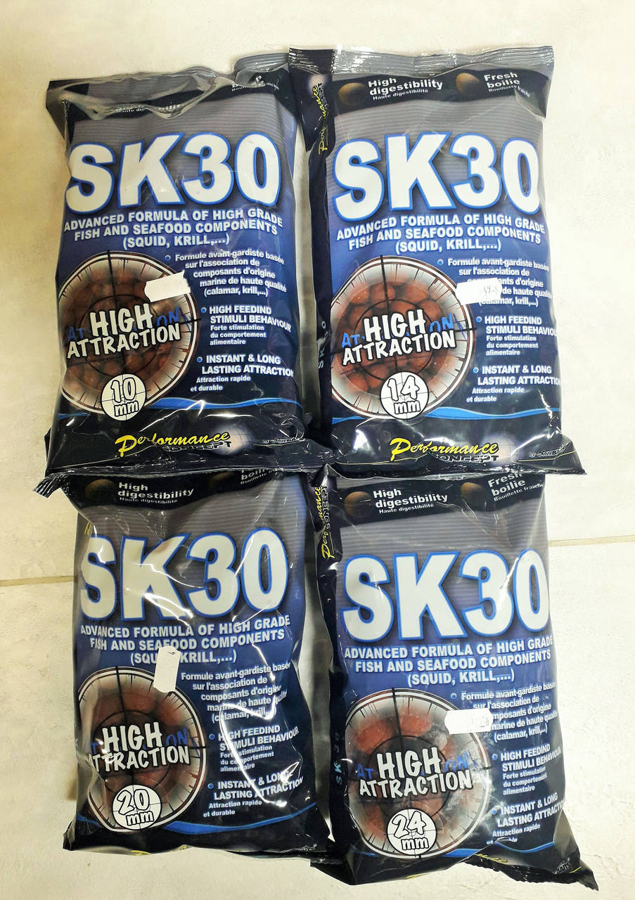 

Бойлы тонущие Starbaits SK30 10/14/20/24мм 1 кг
