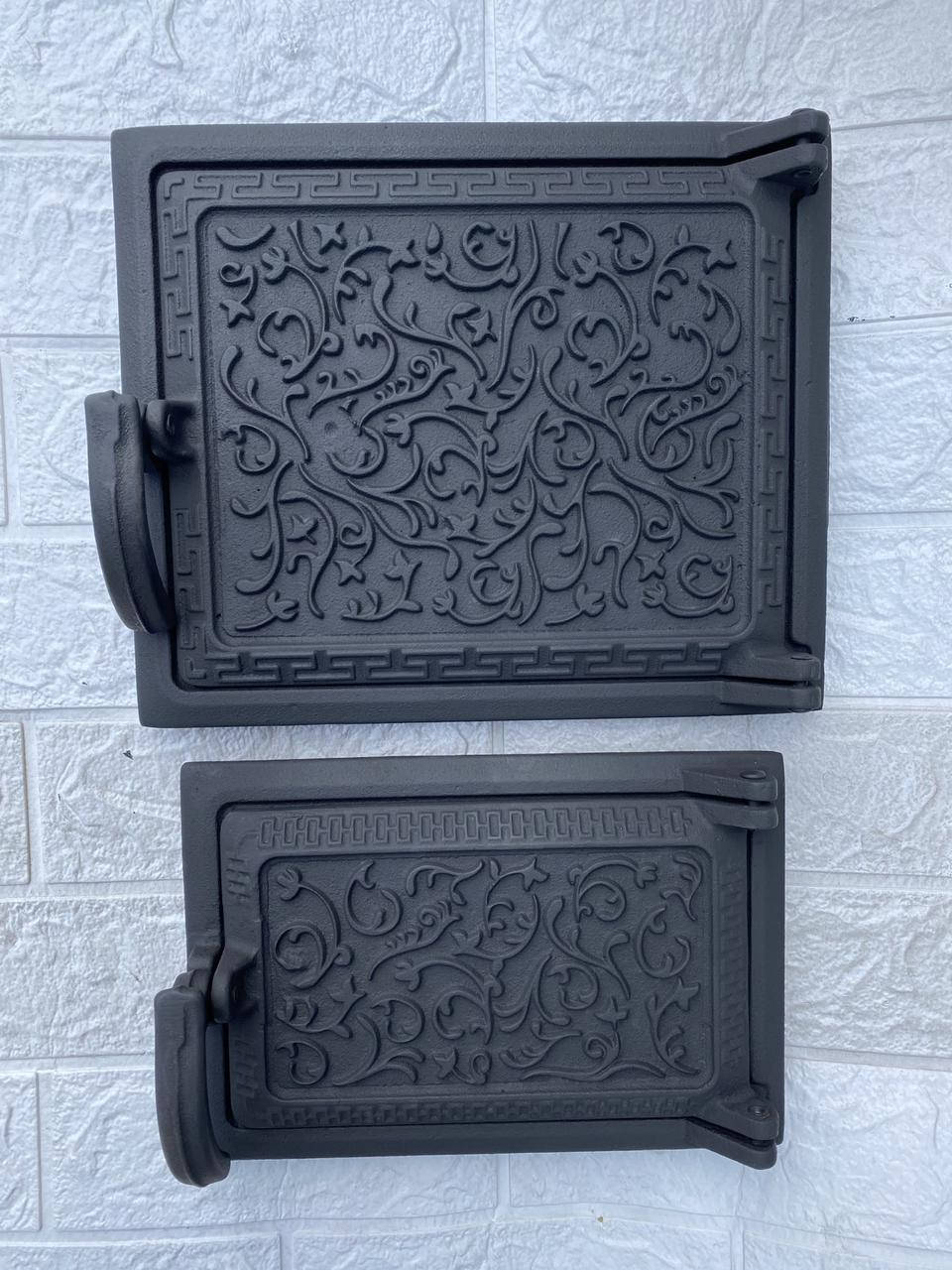 

Дверца для печи и барбекю 230х275мм, печная дверца чугунная