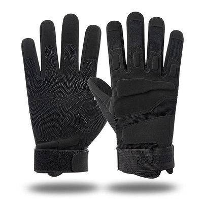 

Тактические универсальные с пальцами перчатки Black XL