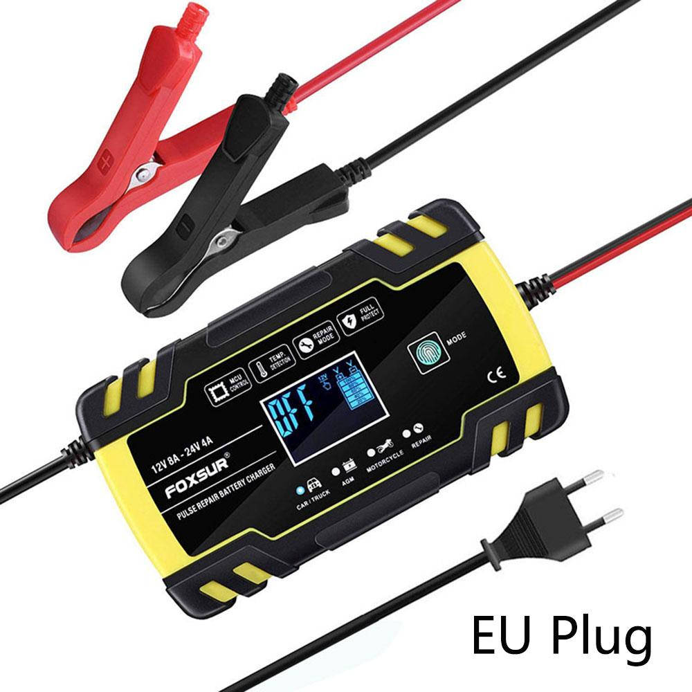 

Зарядное устройство для автомобильного аккумулятора(12V/24V) FOXSUR EU210