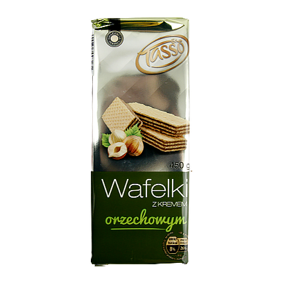 

Вафлі Тассо горіх Tasso orzech 450g 18шт/ящ (Код : 00-00005314)