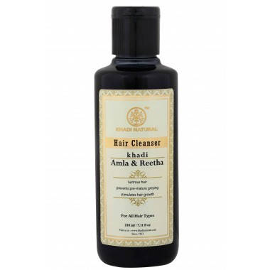 

Шампунь Амла Ритха Кхади 210 мл (Herbal Amla & Reetha Cleanser Khadi Natural)