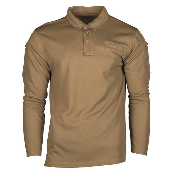 

Тактическая рубашка POLO. TACTICAL QUICK DRY POLOSHIRT 1/1 ARM COYOTE., Песочный