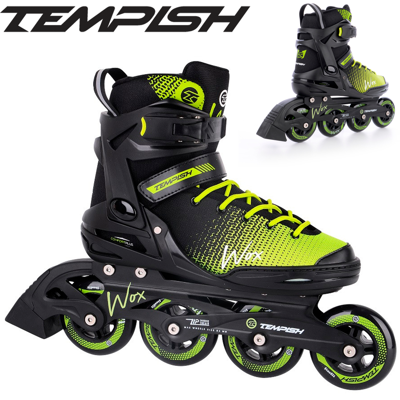 

Роликовые коньки Tempish WOX /42 ролики 2020, Черный