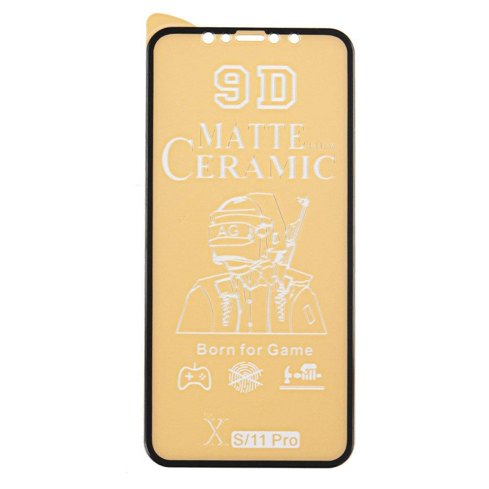 

Защитное стекло 9D Ceramics Matte для iPhone Xs Max, 11 Pro Max матовое