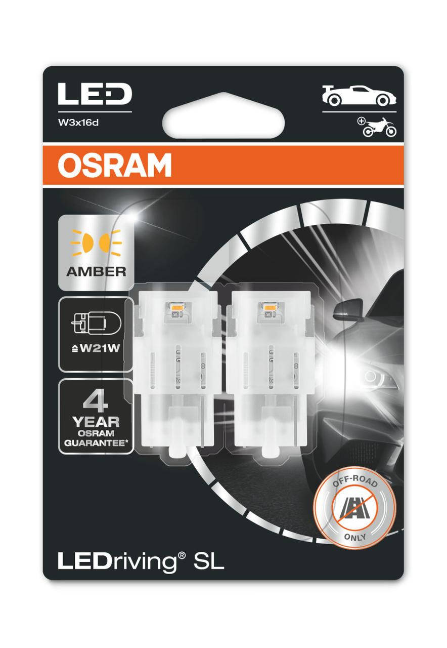 

Лампы светодиодные Osram W21W 7505 DYP-02B 12V, 21W (Yellow)