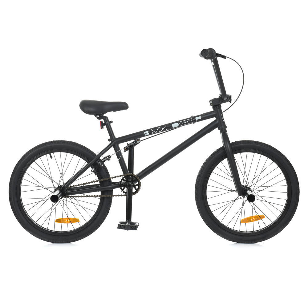 

Трюковый велосипед BMX Profi 20 дюймов Hi-TEN сталь. рама 9,5 ", U-Brake, черный