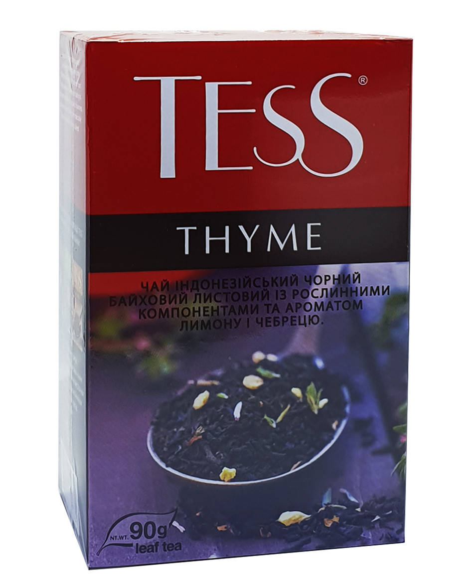 

Чай чорний з ароматом лимону і чебрецю Tess Thyme 90 г (53230)
