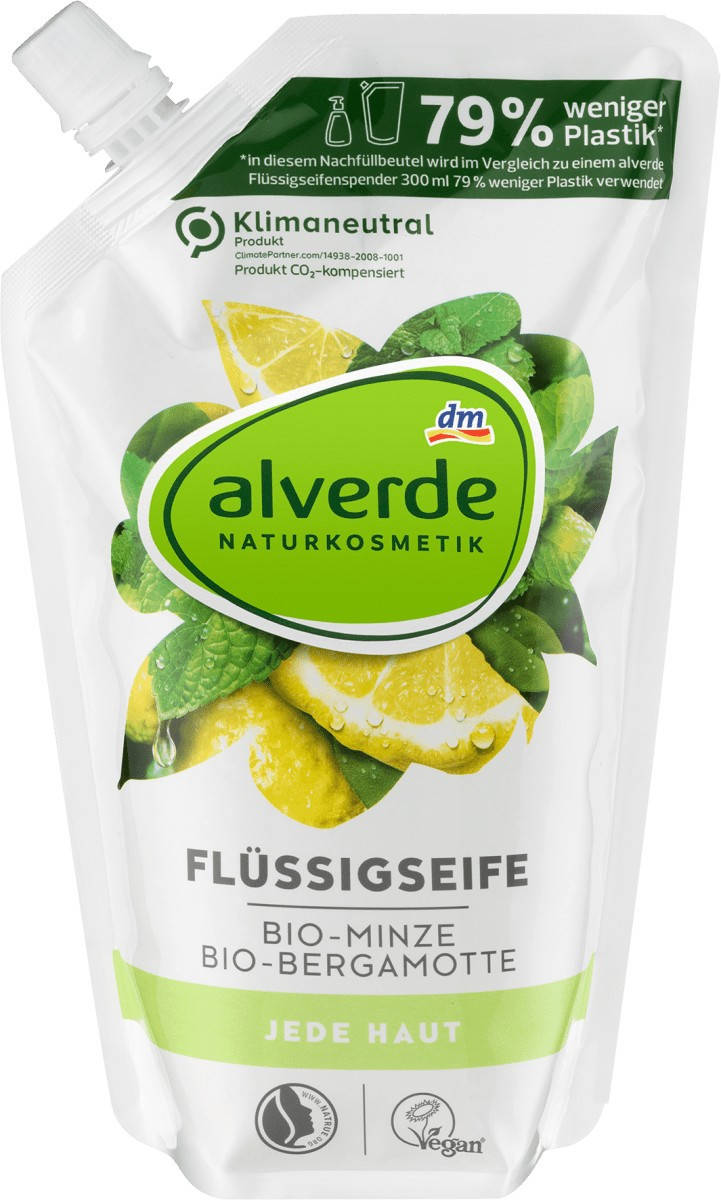 

Жидкое мыло Мята и Бергамот alverde NATURKOSMETIK, 500 ml (Германия)