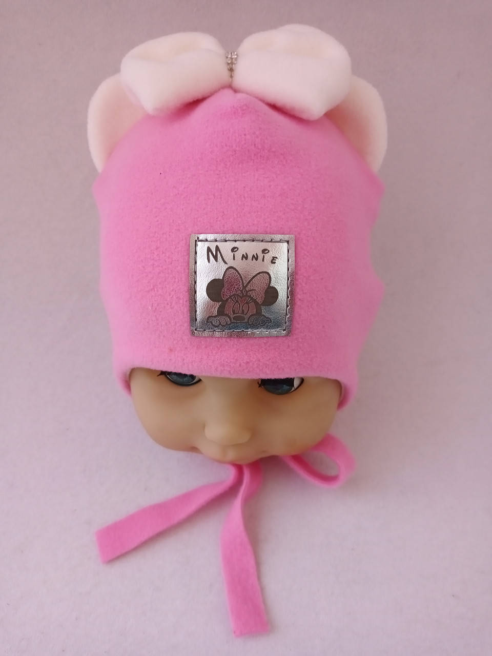 

Флисовая шапка для новорожденной девочки, Разные цвета