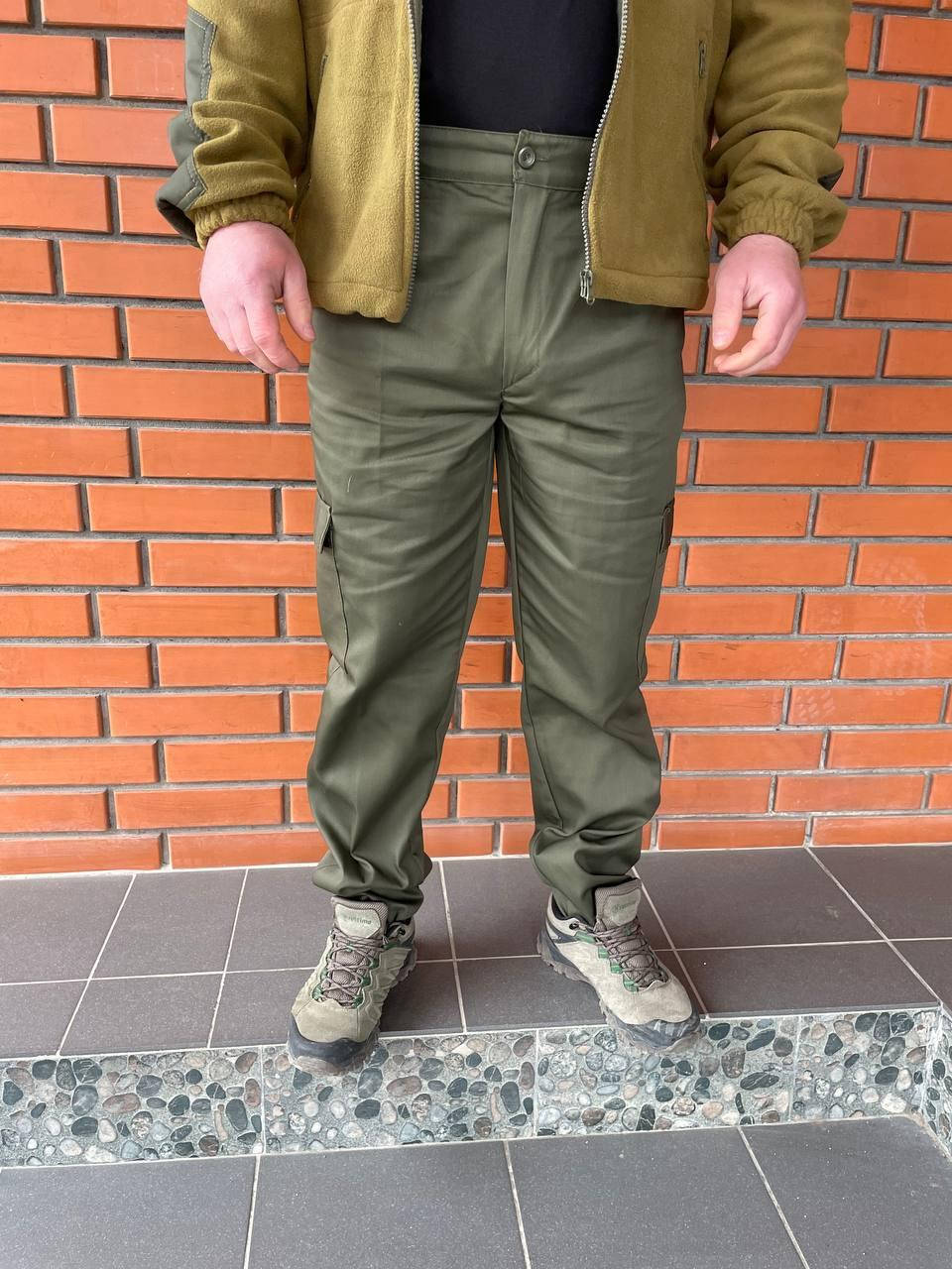 

Мужские тактические штаны хаки олива с резинками и карманами военные брюки