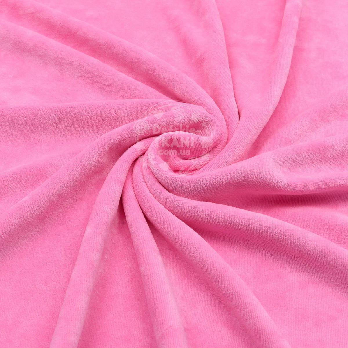 

Однотонный ХБ велюр тёмно-розового цвета, Розовый