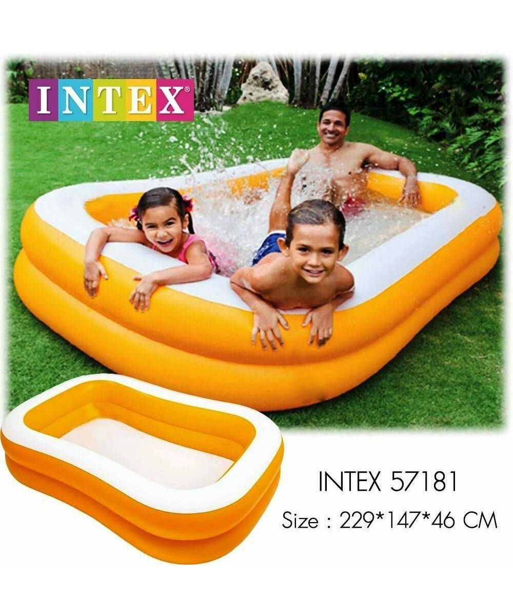 

Бассейн детский надувной Intex 57181 размер 229-147-46 см