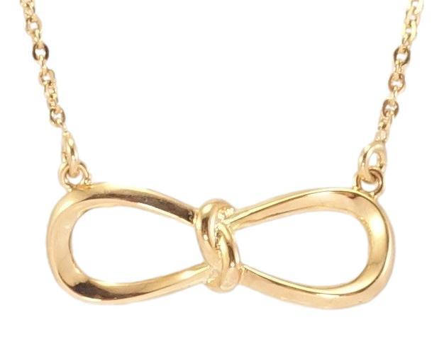 

Подвеска на цепочке Xuping Позолота 18K "Бантик-узелок" длина 43см х 1мм