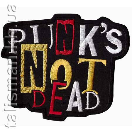 

Нашивка с вышивкой PUNK'S NOT DEAD 6