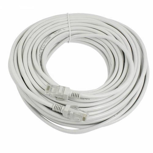 

Патч-корд RJ45 17м, сетевой кабель UTP CAT5e 8P8C, LAN, белый