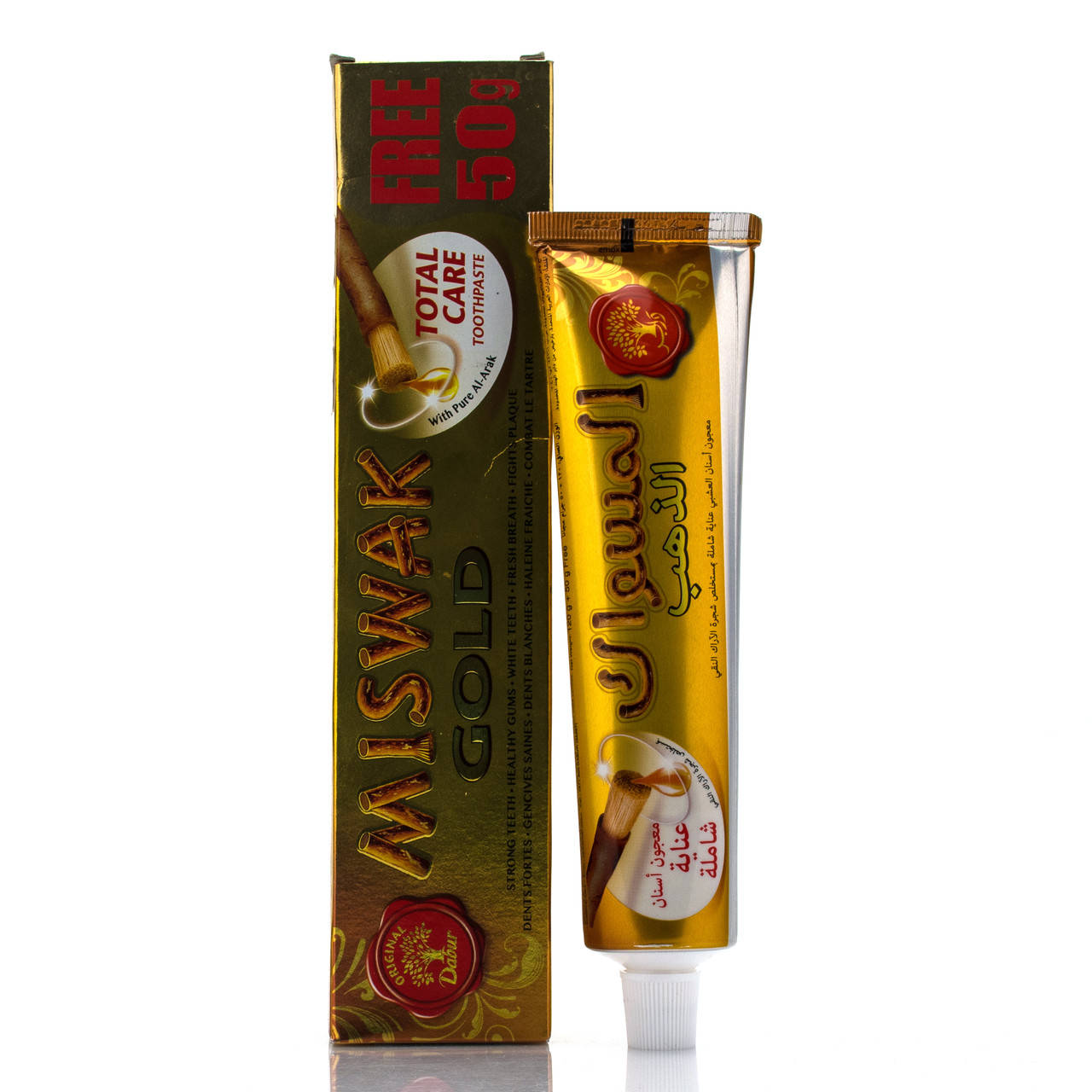 

Зубная паста Месвак, Мисвак Голд Дабур / Miswak Gold / Dabur / ОАЭ / 170 г