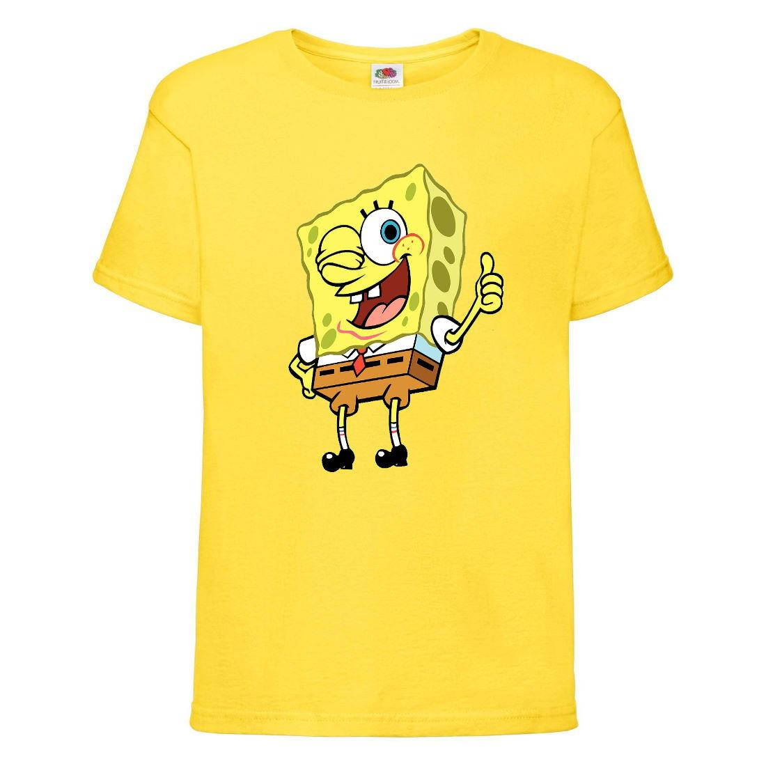 

Футболка детская Спанч Боб 2 (Sponge Bob) желтая