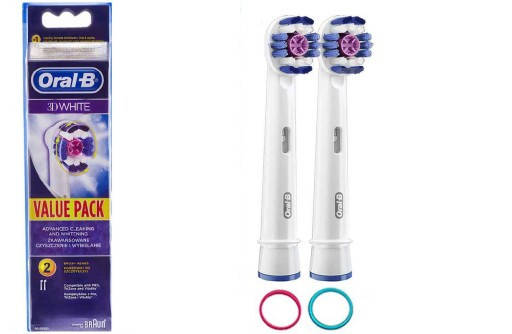 

Насадки для электрических зубных щеток отбеливающие Oral-B 3D White EB18-2 шт