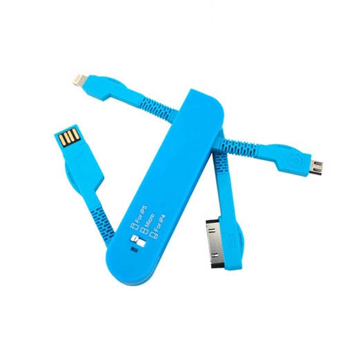

Универсальная складная USB зарядка Ipad Iphone MicroUSB 3в1
