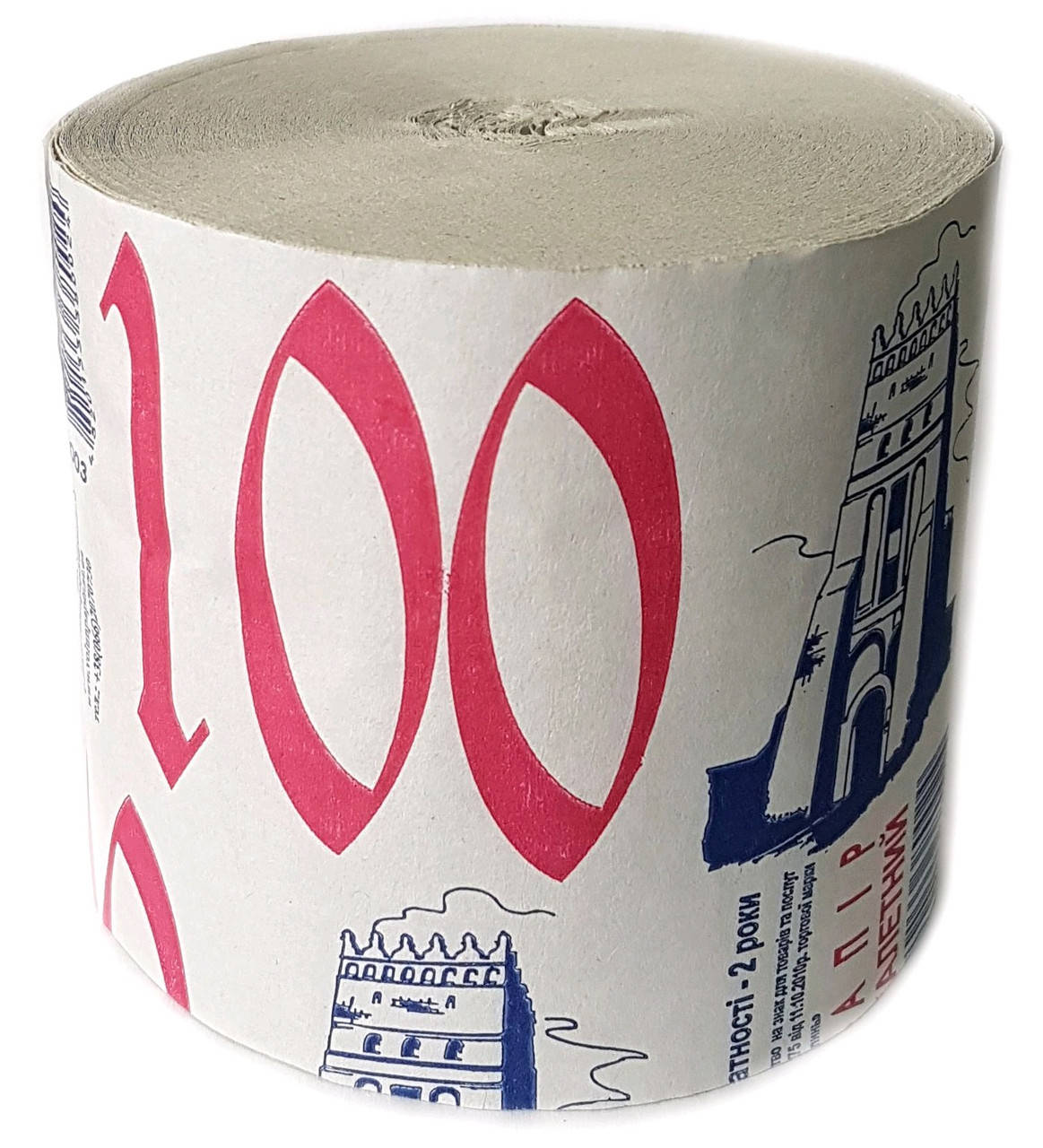 

Туалетний папір ТМ "Волинь" 100 (48) 8шт, Серый