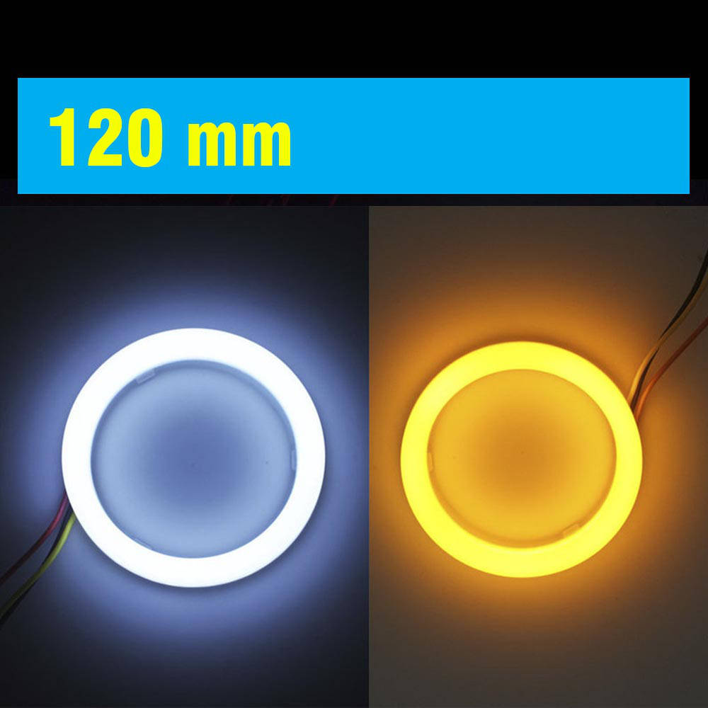 

120 мм led-кольца с поворотом, в фару (ангельские глазки). ЛУЧШИЕ!, Белый