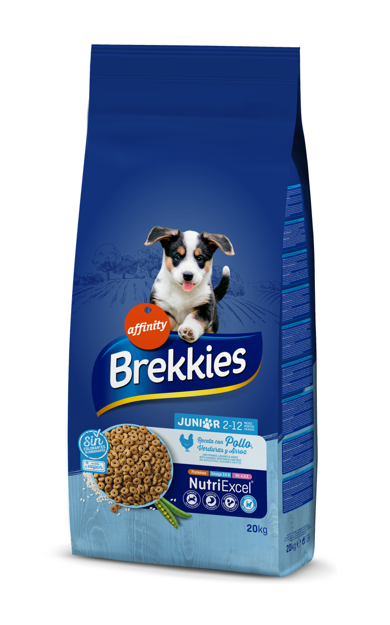 

Brekkies (Брекис) Junior Сухой корм для щенков с курицей и овощами (20 кг.)
