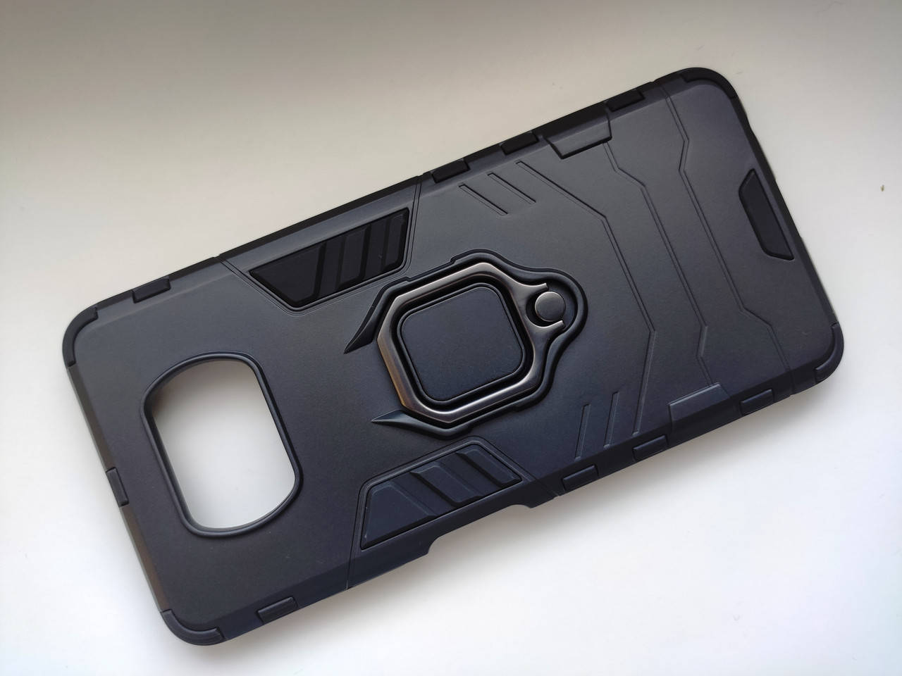 

Чехол бронированный противоударный для Xiaomi Poco X3, Черный