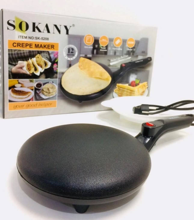 

Сковорода для приготовления блинов Sokany SK-5208 Crepe Maker электроблинница