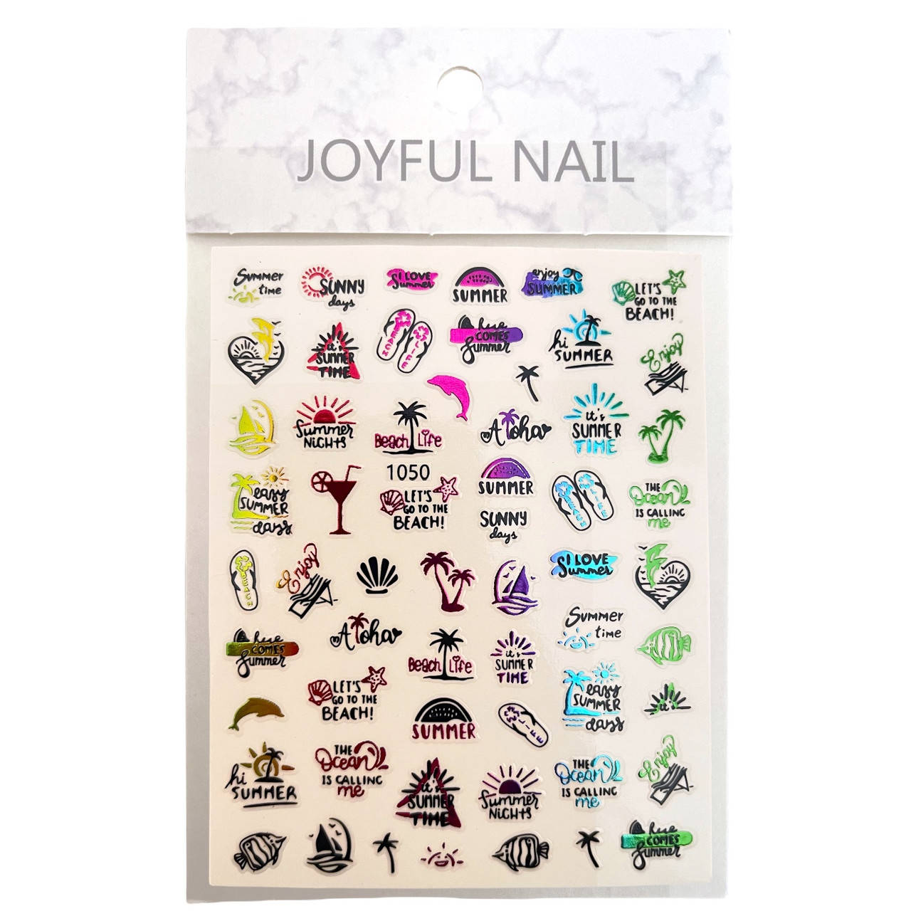 

Наклейки для ногтей - 3D стикеры JOYFUL NAIL для дизайна на клейкой основе №1050