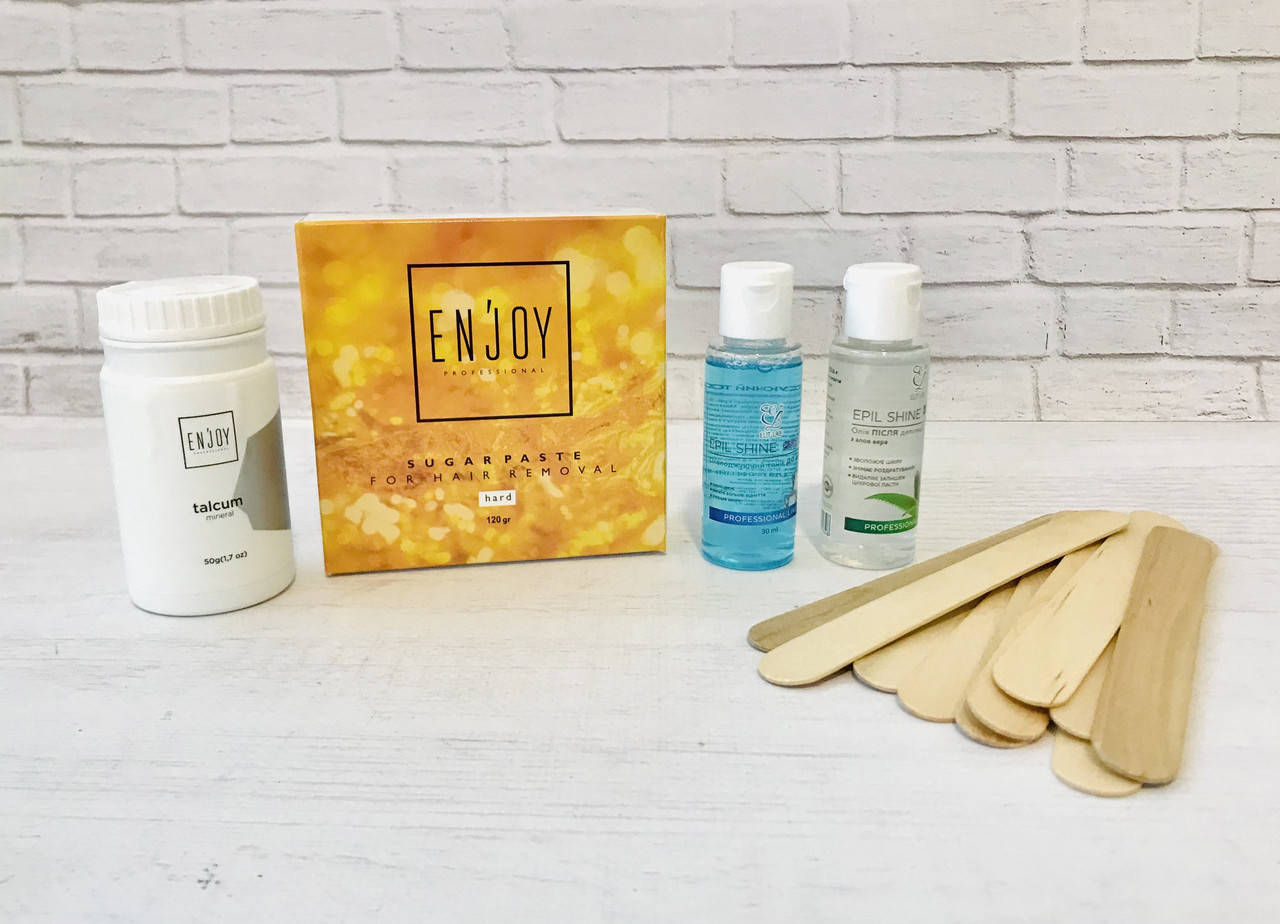

Набор для шугаринга с тальком МИНИ паста 120 г Enjoy, тоник + масло 50 мл Elit Lab