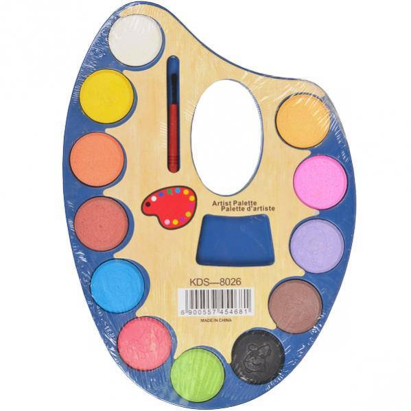 

Акварель сухая 12 цветов "Палитра" пластик 22*15см