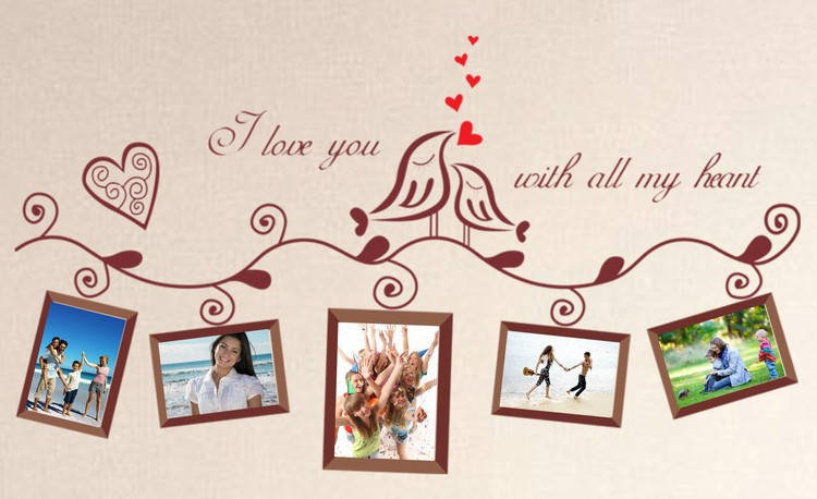 

Интерьерная наклейка на стену Рамочки для фото (mAY640A)