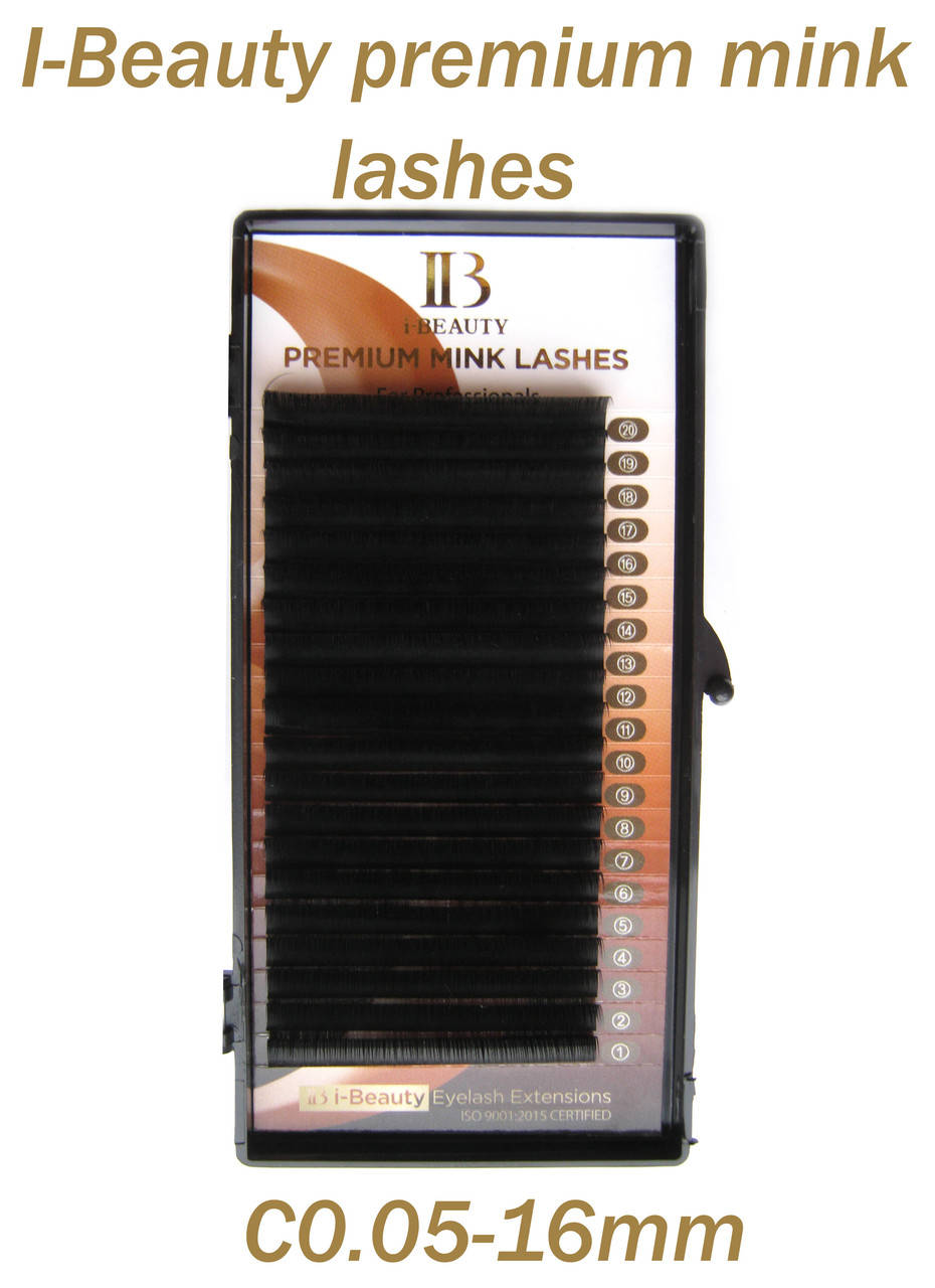 

Ресницы I-Beauty( Premium Mink lashes ) C0.05-16мм
