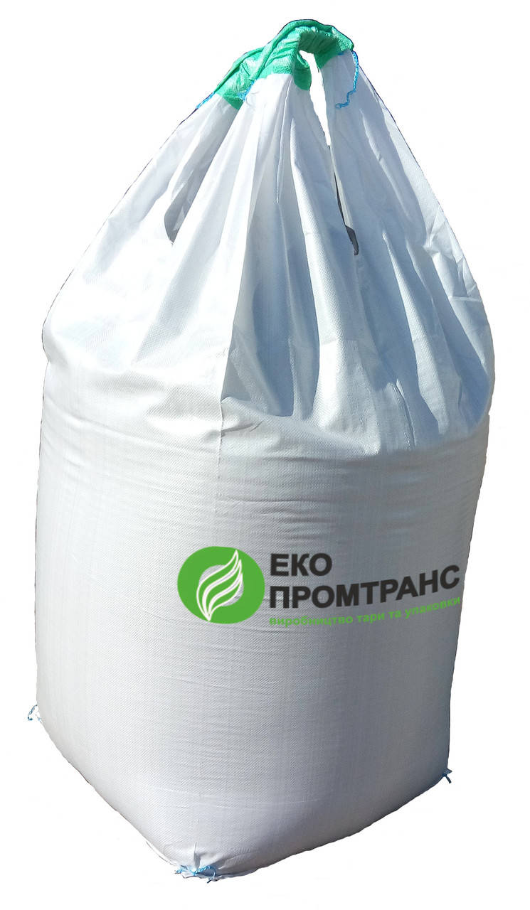 

Четырехстропный биг бэг, с верхним фартуком и нижним разгрузочным клапаном