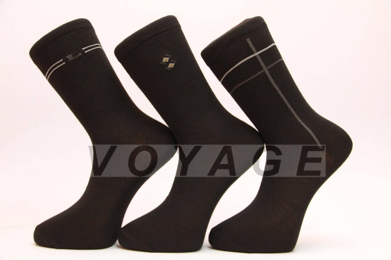 

Мужские носки высокие стрейчевые STYLE-LUXE М10-111 41-46 черный