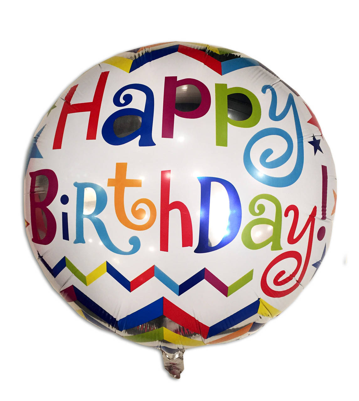 

Шар круглый гигантский Happy Birthday радужный, диаметр 78 см (Китай), Разные цвета