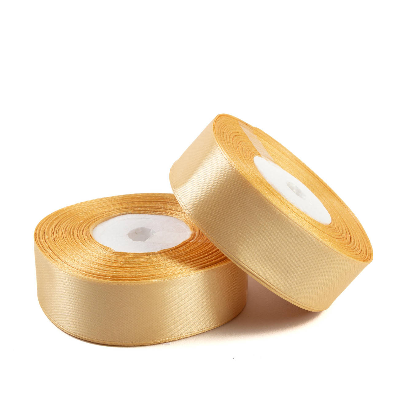 

Лента атласная 2,5 см (23 м) золотой песок, Коричневый