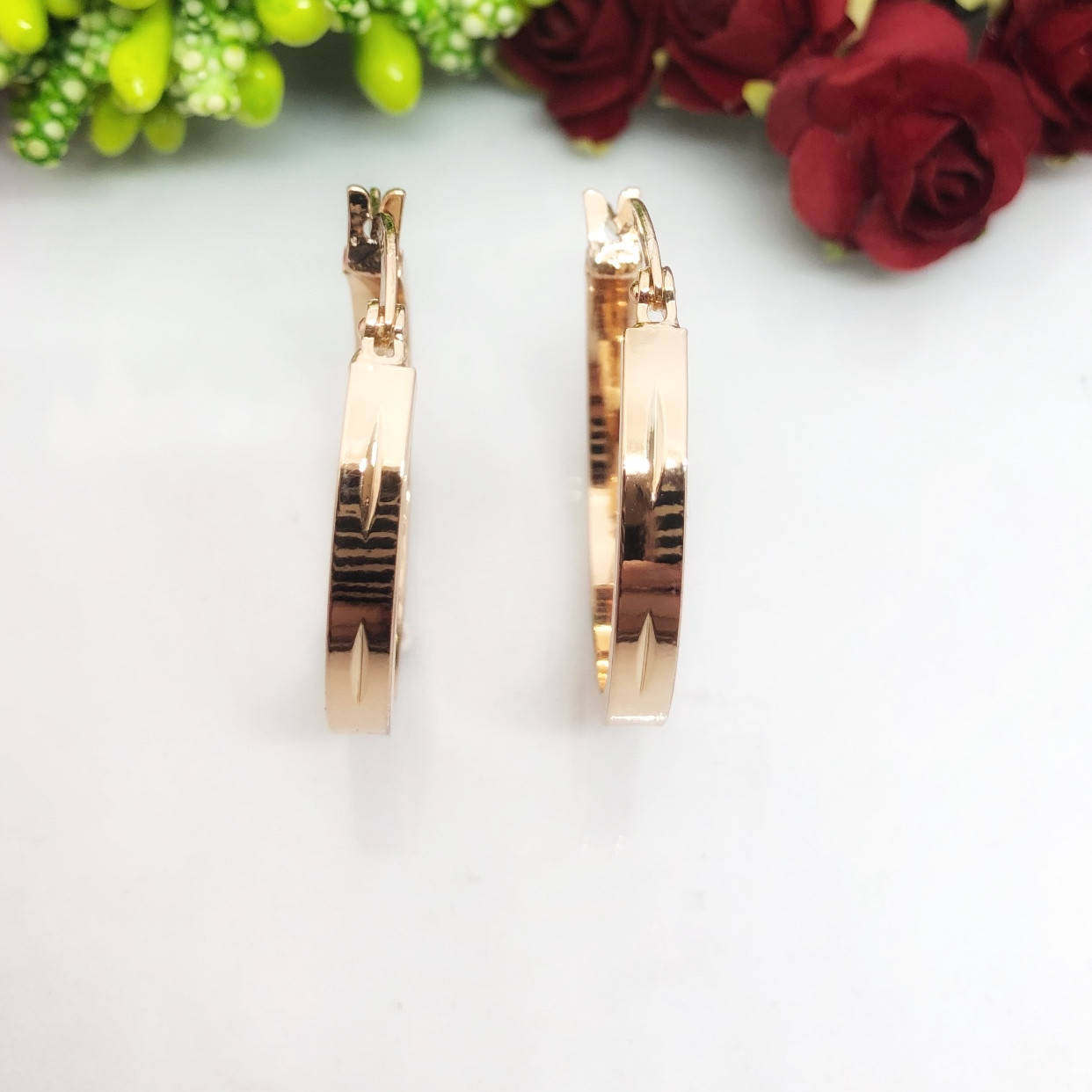 

Серьги ЕА 1888, Размер 25*4 мм, позолота РО