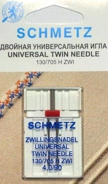 

ИГЛА TWIN UNIVERSAL №90/4,0 Schmetz